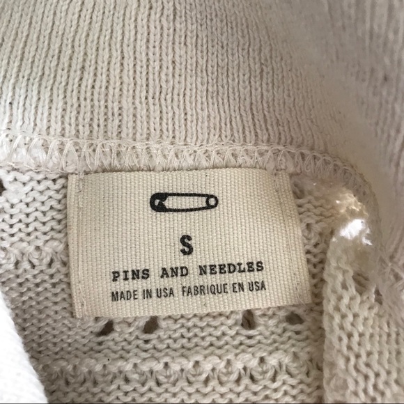 Pins & Needles Pointelle Collar Pullover Size S - Picture 5 of 6